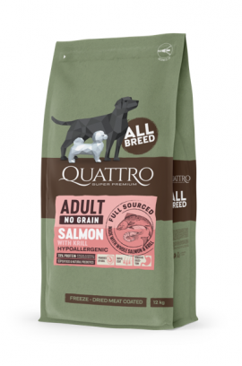 Quattro No Grain All Breed Salmon & Krill
